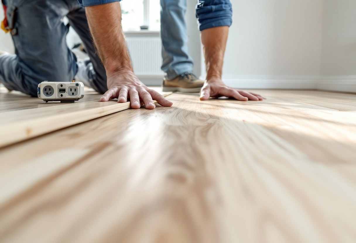 Pose de parquet et isolation dans un appartement à Bruxelles