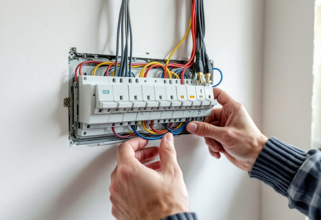 Installation électrique conforme dans un appartement à Bruxelles