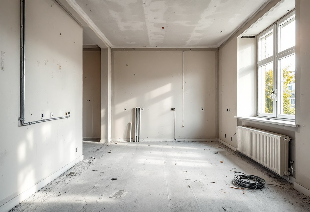 Chantier de rénovation intérieure tous corps d'état à Bruxelles