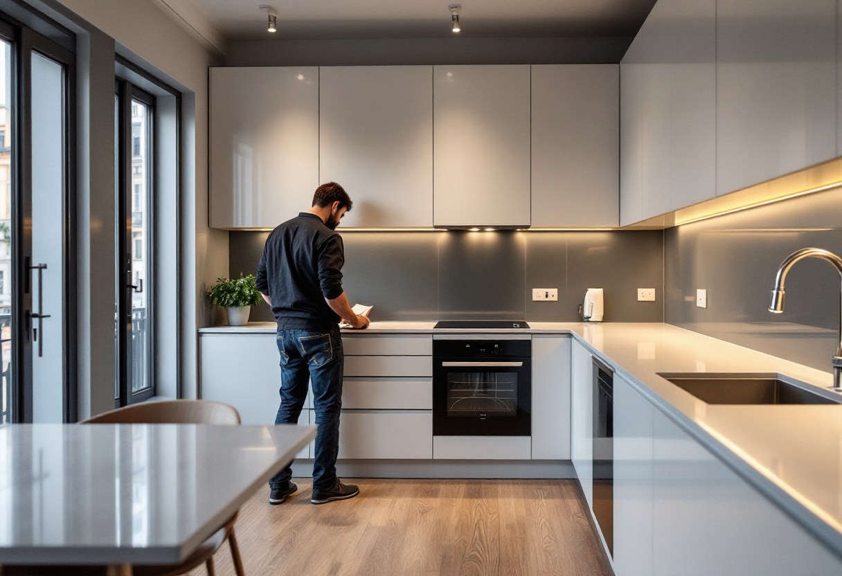 Pose cuisine rénovation appartement Bruxelles